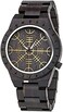 BOBO BIRD Mens Unique Engrave Wood Watches Luxury Stylish Watch Wood Strap with Bamboo Wooden Box, Black, stylish.