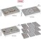 DIOMMELL Set of 9 Stackable Velvet Jewelry Trays Organizer, Jewelry Storage Box Display Trays Showcase Holder Closet Dresser Drawer Organizer for Earring Necklace Bracelet Ring Accessary.