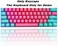 Guffercty kred 61 Keycaps 60 Percent Miami Keycaps Set PBT Keycap Backlit OEM Profile with Key Puller for Cherry MX Switches Mechanical Gaming Keyboard (Miami.