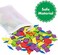 SpriteGru 300 PCS Wooden Pattern Blocks Set for Kids with 24 Double-Sided Design Cards(48 Patternsand Storage Bag in Gift Box,Fun Montessori Learning Toys.