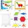 SpriteGru 300 PCS Wooden Pattern Blocks Set for Kids with 24 Double-Sided Design Cards(48 Patternsand Storage Bag in Gift Box,Fun Montessori Learning Toys.