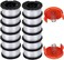 بكرة بديلة من Lucky Seven AF100 لأجهزة Black and Decker AF-100-3ZP و AF-100-BKP، بطول 30 قدمًا وقطر 0.065 بوصة (AF-1003ZP تناسب ماكينات تشذيب العشب GH900 و GH600 و GH610، بطول 30 قدمًا وقطر 0.065 بوصة