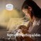 Easysleep Sound White Noise Machine with 25 Soothing Sounds and Night Lights with 32 Levels of Volume 5 Timers Memory Function for Adults Babies and Kids (White.