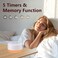 Easysleep Sound White Noise Machine with 25 Soothing Sounds and Night Lights with 32 Levels of Volume 5 Timers Memory Function for Adults Babies and Kids (White.