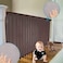 Adsoner Child Safety Net - 3m L x 0. 8m H, Balcony, Patios and Railing Stairs Netting, Safe Rail Net for Kids/Pet/Toy, Sturdy Mesh Fabric Material (Brown.