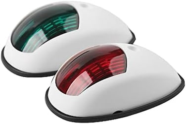 مصباح الملاحة البحرية Sebnux Osinmax، مصابيح الملاحة البحرية، مصباح مقدمة القوارب بتقنية LED. مثالي للقوارب الصغيرة والقوارب العائمة (أبيض).