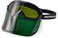 Jackson Safety GPL550 Premium Goggle with Detachable Face Shield, Anti-Fog Coating, Shade 5 IR Lens, Green, 21002.