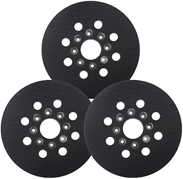Poweka 5" Sander Replacement Pad Compatible with Bosch Orbital Sander ROS20VS, ROS20VSC, ROS20VSK, ROS20, ROS10, HookLoop Sanding Backing Pad for Bosch RS035RS034 Pack of 3.