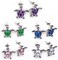 SHUNING 5 Pairs Turtle Earrings Blue Opal Turtle Jewelry Cute Turtle Stud Earrings for Women Girls Hypoallergenic.