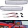NJSBYL LED Side Mirror Turn Signal Lamps for 2009-2014 Ford F150, F150 SVT-Raptor, Lincoln Mark LT Clear Lens Amber LED Tow Mirrors Turning Left Right Blinker Markers Light Kits OEM9L3Z17E749AA.