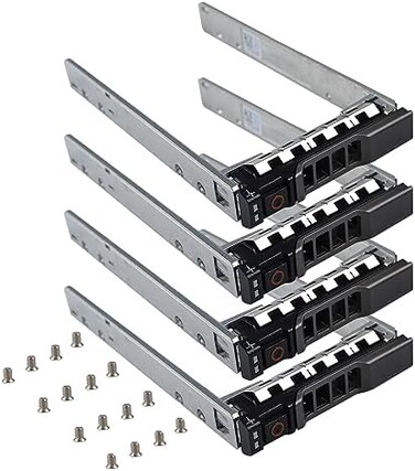 Heretom Hard Drive Caddy 2. 5" SSD HDD Caddy G176J 0G176J Hard Drive Bracket SAS SATA Caddy Compatible for Dell PowerEdge R720 R630 R730 R830 R930 T430 T440 T640 R720XD, 4 Pack.