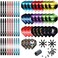 Tezoro Dart Accessories Kit Including Aluminum Dart shafts,Dart Flights, Flight Savers, Sharpener, O-Rings -Bulk Pack of 104 Pieces.