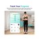 Etekcity Scale for Body Weight and Fat Percentage, Smart Digital LED Bathroom BMI Measurement, Accurate Bluetooth Weighing Machine, Body Composition Analyzer, Ash-black, 400lb.