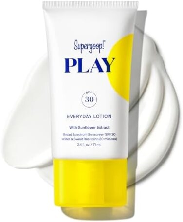 Supergoop! Supergoop. PLAY Everyday SPF 30 Lotion, 2. 4 oz - Reef-Friendly, Broad Spectrum Sunscreen for Sensitive Skin - WaterSweat Resistant BodyFace Sunscreen - Clean Ingredients - Great for Active