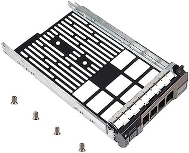 Heretom 3. 5" F238F SAS SATA SATAu Hard Drive Caddy Tray, Compatible with DELL PowerEdge R710 R610 R515 R510 R415 R410 R320 R310 T710 T610 Part Number: 0F238F F238F X968D 0X968D G302D 0G302D.