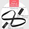 Sumind 9 Pieces Thick Non-Slip Elastic Sport Headbands, Elastic Silicone Grip Exercise Hair and Sweatbands for Yoga (Black.