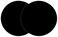ddLUCK 2 Pack Multi-Purpose Silicone Microwave Mat, 12 Inch Non Stick Silicone Baking Mats Oven Mat for Bottom of Oven, Heat Resistant Oven Mat Microwave Trivet Mat （Black.