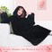 Waitu Wearable Blanket Sweatshirt Gifts for Women and Men, Super Warm and Cozy Big Blanket Hoodie, Thick Flannel Blanket with Sleeves and Giant Pocket - Black.