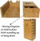 Galdor's Guild Bamboo Dice TowerSpecial Edition Wooden Rolling CasePerfect for DM's, Mini Games, RPG Players, DND, Dungeons and DragonsFoldable Handcrafted Wood Die Roller CastleCollapsible Dice Chest