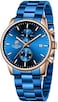 GOLDEN HOUR Fashion Business Mens Watches with Stainless Steel Waterproof Chronograph Quartz Watch for Men, Auto Date.