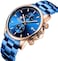 GOLDEN HOUR Fashion Business Mens Watches with Stainless Steel Waterproof Chronograph Quartz Watch for Men, Auto Date.