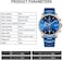 GOLDEN HOUR Fashion Business Mens Watches with Stainless Steel Waterproof Chronograph Quartz Watch for Men, Auto Date.