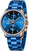 GOLDEN HOUR Fashion Business Mens Watches with Stainless Steel Waterproof Chronograph Quartz Watch for Men, Auto Date.