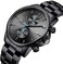 GOLDEN HOUR Fashion Business Mens Watches with Stainless Steel Waterproof Chronograph Quartz Watch for Men, Auto Date.