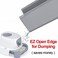 سجادة فضلات القطط من Waretary مقاس 36 بوصة × 30 بوصة، سجادة قابلة للغسل لحجز فضلات القطط، سجادة كبيرة جدًا XL بطبقة مزدوجة للتحكم في تناثر الفضلات، سجادة فضلات القطط مقاومة للماء والبول، سهلة التنظيف،