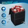 K KNODEL Car Trash Can, Waterproof Garbage Can/Bag with Lid, 600D Leak-Proof Trash Bin, Car Trash Hanging (Medium, Black.