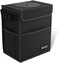 K KNODEL Car Trash Can, Waterproof Garbage Can/Bag with Lid, 600D Leak-Proof Trash Bin, Car Trash Hanging (Medium, Black.