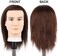 Newshair Male Mannequin Head with 100% Human Hair Haircut Training Head with Thick Hair Hairdresser Manikin Head Doll Head for Hair Styling and Practice Handsome Face Adult Head Size (8-10Inch 3B.