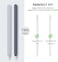 AhaStyle Ultra Thin Case Silicone Skin Cover Compatible with Apple Pencil 2nd Generation, iPad Pro 11 12. 9 inch-2 Pack (Midnight BlueLight Blue.