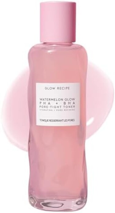 Glow Recipe Watermelon Glow BHAPHA Pore-Tight Facial Toner - Hydrating Facial Toner with Hyaluronic Acid, CucumerTea Trea Extract to Help Tighten Pores for SmoothDewy Skin (150ml / 5oz.
