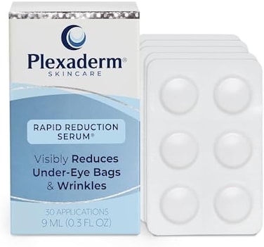 Plexaderm Rapid Reduction Eye Serum Pods - Advanced Formula - Anti Aging Serum Visibly Reduces Under Eye Bags, Wrinkles, Dark Circles, Fine LinesCrow's Feet Instantly.