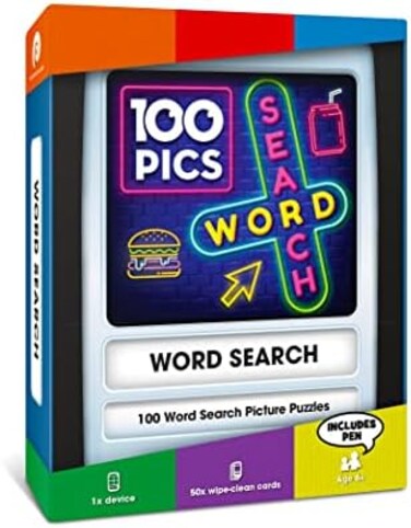 100 PICS Pocket Word Search GameKids GamesCard GamesFun Travel GamesToysGamesCard Games for Adults and KidsFamily GamesBeach GamesWord GamesKids TravelAges 6.