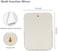 YEAKE Table Desk Vanity Makeup Mirror,20cm Portable Folding Mirror with Metal Stand 90CAdjustable Rotation Tavel Make Up Mirror Hanging Bathroom for Shower Shaving(White.