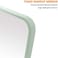 YEAKE Table Desk Vanity Makeup Mirror,20cm Portable Folding Mirror with Metal Stand 90CAdjustable Rotation Tavel Make Up Mirror Hanging Bathroom for Shower Shaving(White.