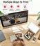 Liene 4x6'' Photo Printer, Wi-Fi Picture Printer, 20 Sheets, Full-Color Photo, Photo Printer for iPhone, Android, Smartphone, Computer, Thermal dye Sublimation, Portable Photo Printer for Home Use.