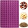 Webake Mini Round Silicone Molds, Semi Sphere Gummy Candy Molds, Baking Mat Cooking Sheet For Pets, Dog Treat Pan, Baking Mold Small Dot Cake Decoration, 140 Cavity (Purple-0. 8 Inch.