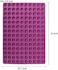 Webake Mini Round Silicone Molds, Semi Sphere Gummy Candy Molds, Baking Mat Cooking Sheet For Pets, Dog Treat Pan, Baking Mold Small Dot Cake Decoration, 140 Cavity (Purple-0. 8 Inch.