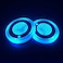 LEDCARE LED Car Cup Holder Lights, 7 Colors Changing USB Charging Mat Waterproof Cup Pad, LED Interior Atmosphere Lamp Decoration Light Inside Car Lighting Accessories (2pcs.