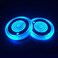 LEDCARE LED Car Cup Holder Lights, 7 Colors Changing USB Charging Mat Waterproof Cup Pad, LED Interior Atmosphere Lamp Decoration Light Inside Car Lighting Accessories (2pcs.
