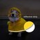 Luccalily Dog Raincoat with Belly Strap and Leash Hole Adjustable Hood Slicker Reflective Strip Waterproof Lightweight Poncho Jacket with Storage Bag.