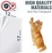 شريط وولوفر المضاد لخدش القطط - 8 قطع، 12 × 17 بوصة - لحماية الأثاث من خدوش الحيوانات الأليفة، شرائط تدريب شفافة مزدوجة الجوانب مضادة للخدش للقطط - لحماية الأرائك والأبواب والجدران والسجاد - ريسيف