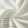 Leeden Cotton Body Pillow Cover, 800 Thread Count, Ultra Soft and Breathable Body Pillowcase for Adults, Envelope Closure, 21"x 54" Long Pillow Case, Cream.