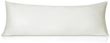 Leeden Cotton Body Pillow Cover, 800 Thread Count, Ultra Soft and Breathable Body Pillowcase for Adults, Envelope Closure, 21"x 54" Long Pillow Case, Cream.