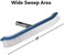 LALAPOOL Swimming Pool WallTile Brush,18" Heavy Duty Vinyl Polished Aluminum Back Cleaning Brush Head Designed for Cleans Walls, TilesFloors, Nylon Bristles Brush Head with EZ Clips (Pole not Included