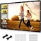 Taotique Projector Screen 150 inch, 4K Movie Projector Screen 16:9 HD Foldable and Portable Anti-Crease Indoor Outdoor Projection Double Sided Video Projector Screen for Home, Party, Office, Classroom