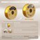 OVERTURE Silk Filament PLA 1. 75mm Clog-Free Shiny 3D Printer Consumables, 1kg Spool (2. 2lbs, Dimensional Accuracy/- 0. 03 mm, Fit Most FDM Printer(Silk Gold.
